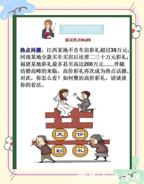 整治高价彩礼还用跨省联动?要! 整治高价彩礼还用跨省联动?要!